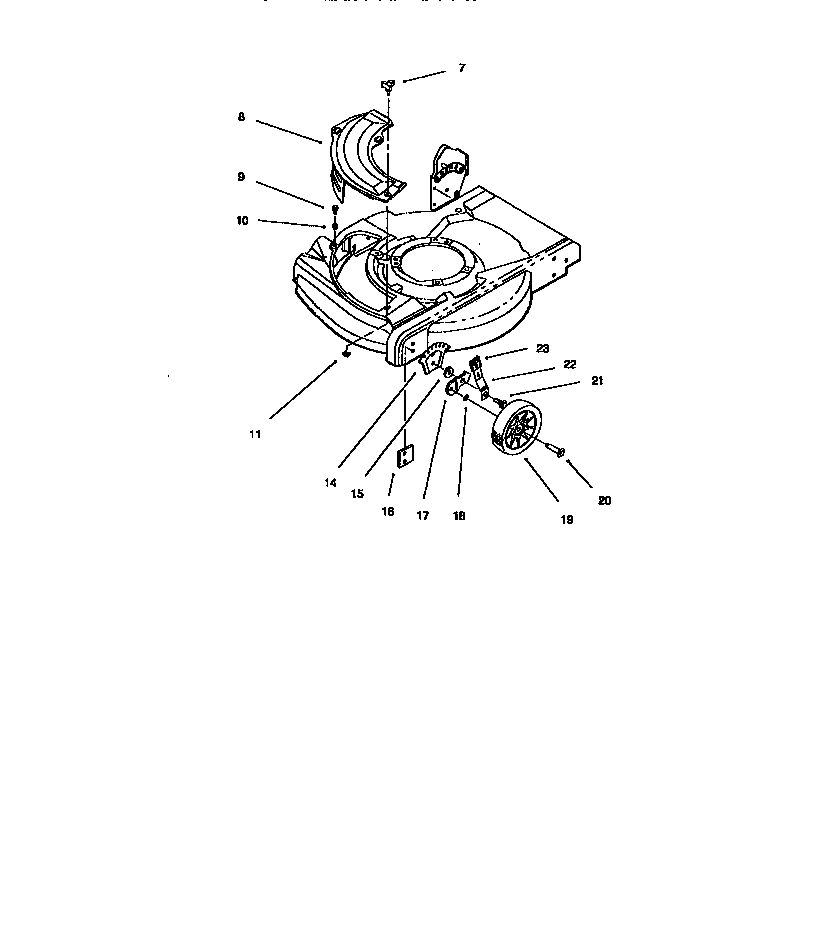 Housing Assembly 2 Diagram and Parts List for 10227 7900001 AND UP Lawn Boy Lawn Mower